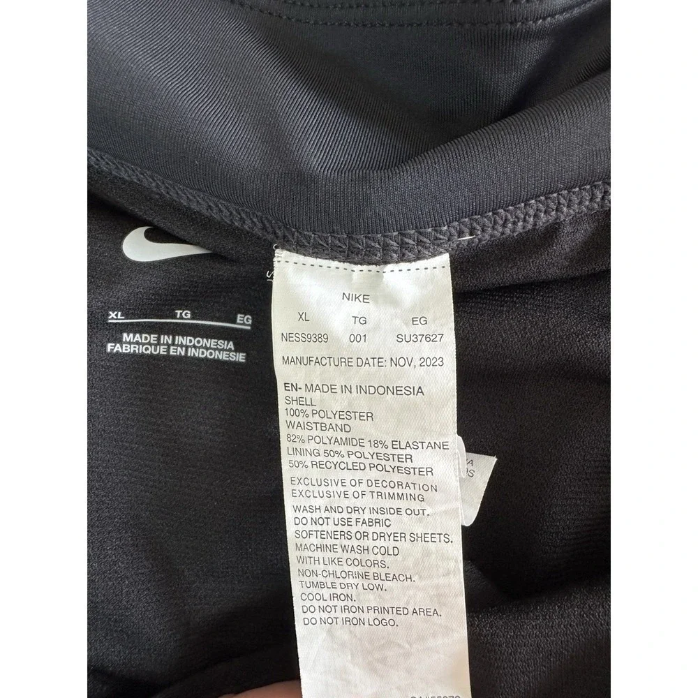 Nike Women's Black Swim Board Shorts Womens Size X-Large 3
